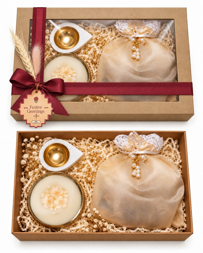 Candle & Potli gift set from MIA’s Diwali catalogue